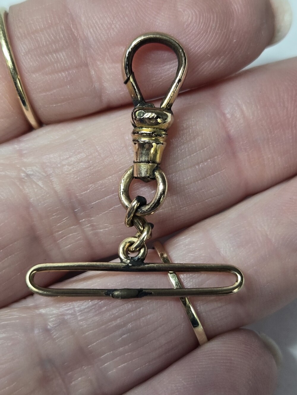 Victorian Gold Filed Clip Watch chain Piece
